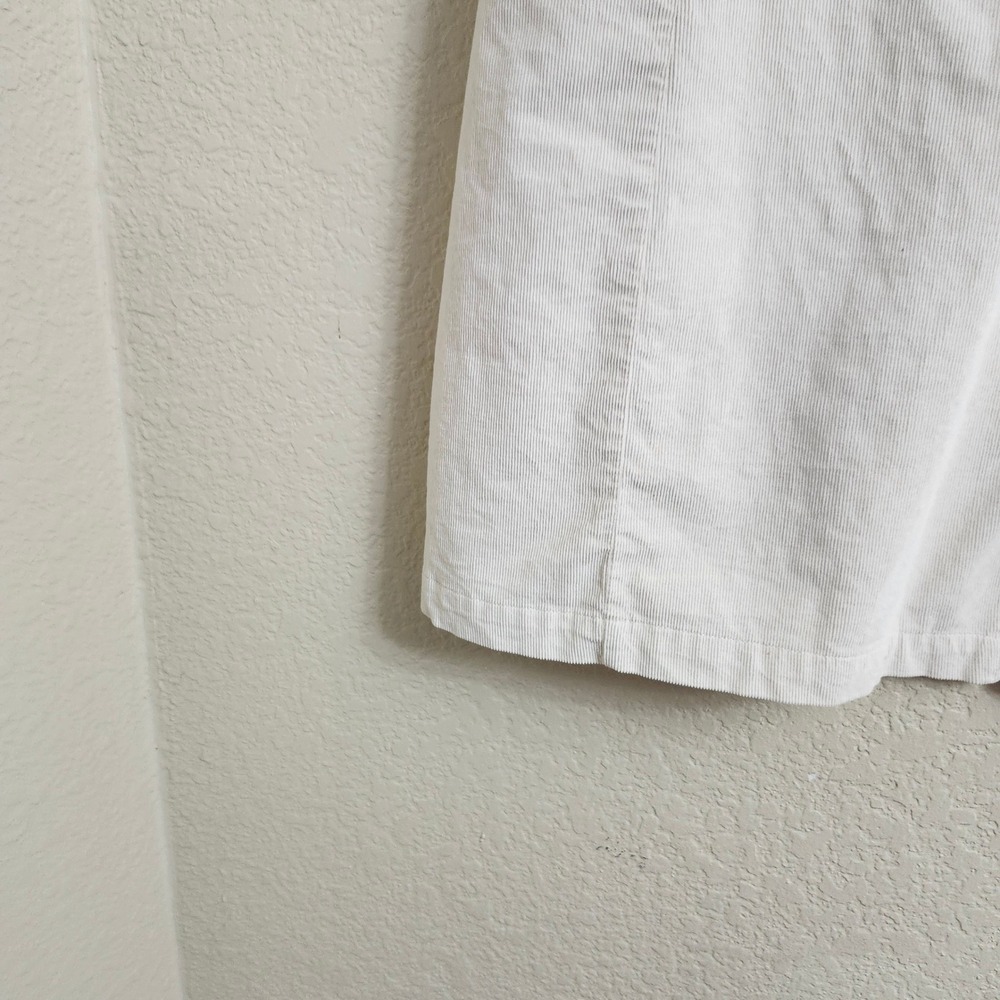 Abercrombie & Fitch 90's Size M‎ Corduroy Square Neck Mini Dress Beige Cream - Picture 8 of 16